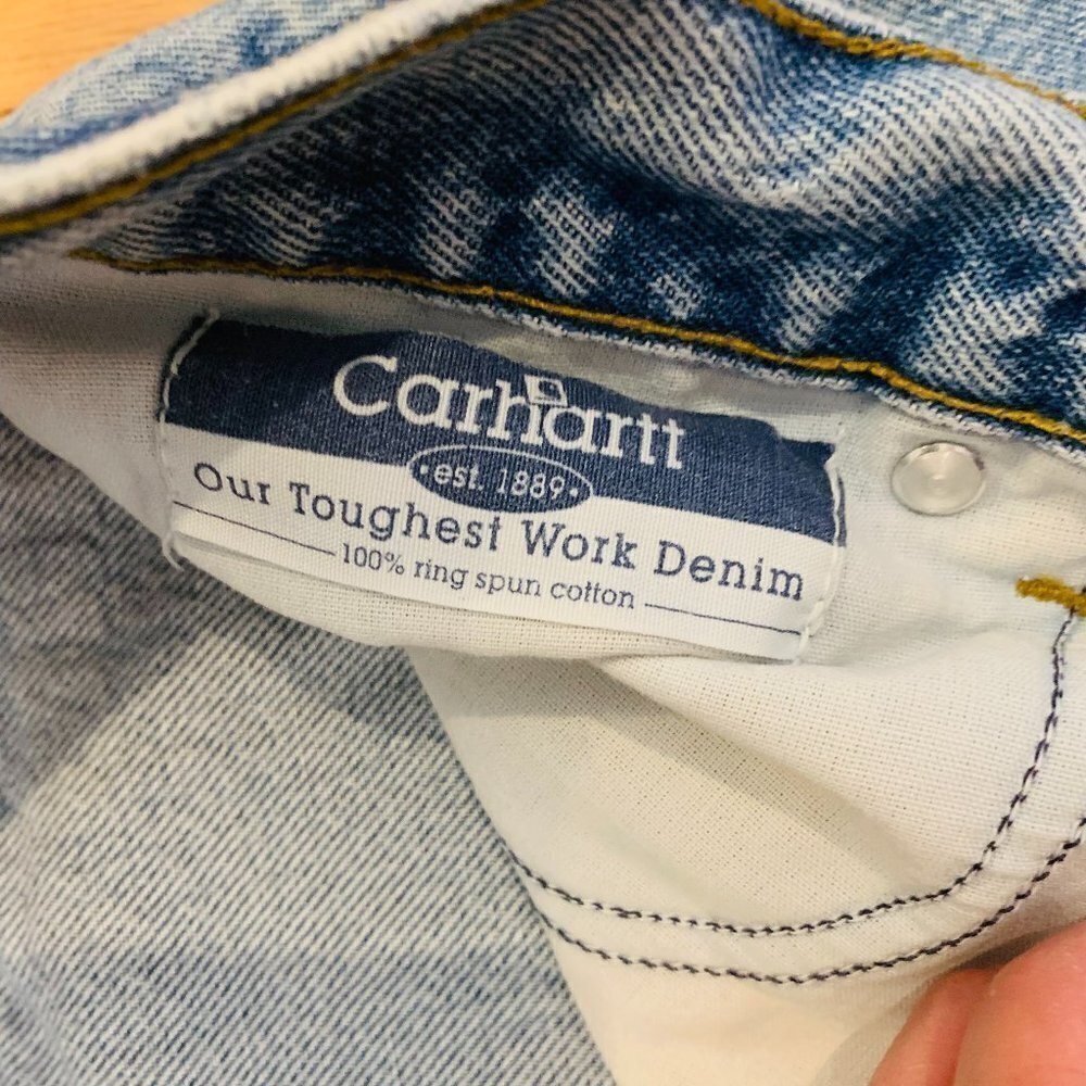 Vintage CARHARTT 80s 90s Jeans | 34 x 30 | Pants Workwear Work Wash Denim - Picture 5 of 14